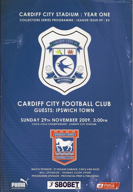 Cardiff City FC v Ipswich Town FC